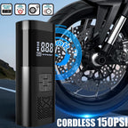 The Oz Bargains Shop™ PowerAir Max – 8000mAh Cordless Tyre Inflator | Rechargeable Electric Air Pump for Car, Bike & Motorcycle