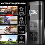 The Oz Bargains Shop™ PowerAir Max – 8000mAh Cordless Tyre Inflator | Rechargeable Electric Air Pump for Car, Bike & Motorcycle