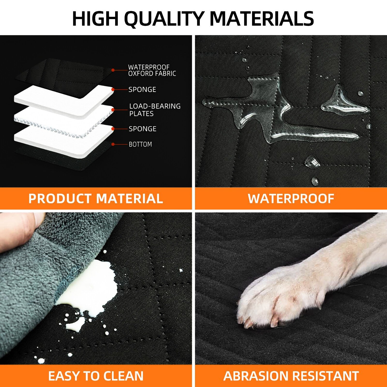 The Oz Bargains™ FurShield Pro – Waterproof Hard Bottom Dog Car Cover