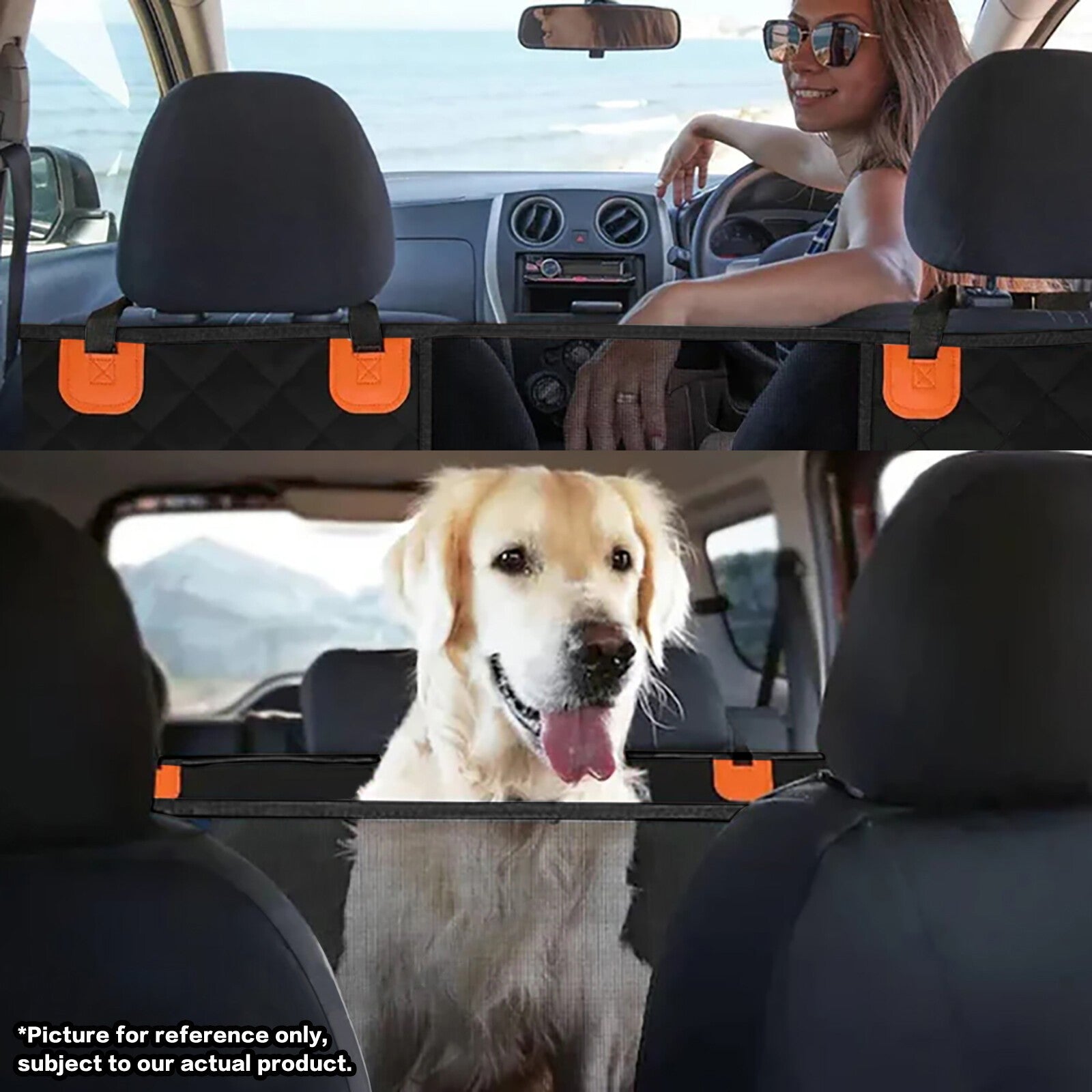 The Oz Bargains™ FurShield Pro – Waterproof Hard Bottom Dog Car Cover