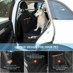 The Oz Bargains Shop™ PetRide Deluxe – Premium Waterproof Car Seat Hammock | Non-Slip Back Seat Protector for Cats & Dogs