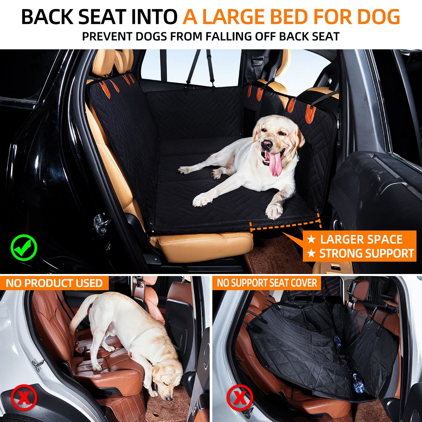 The Oz Bargains™ FurShield Pro – Waterproof Hard Bottom Dog Car Cover