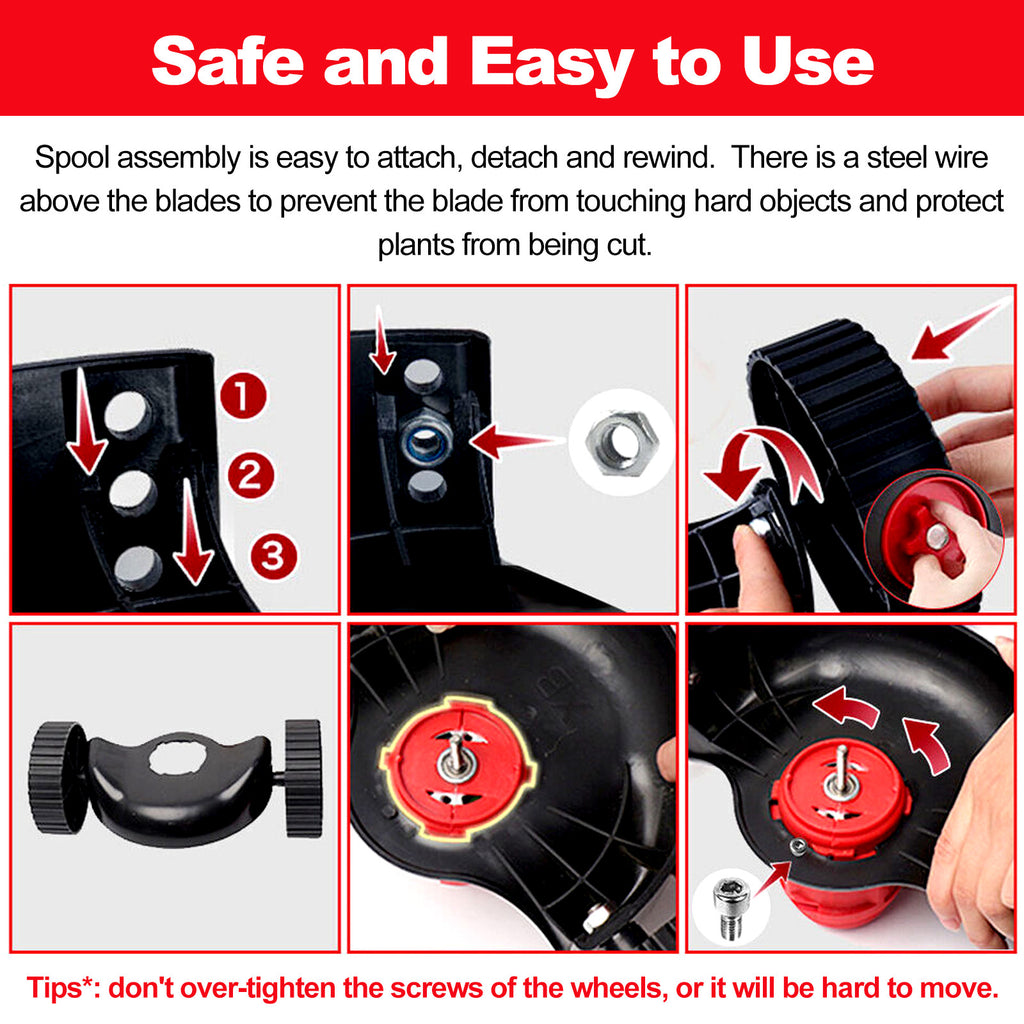 The Oz Bargains Shop™ TurboTrim Pro – Cordless Grass Trimmer & Electric Lawn Mower | Whipper Snipper with 2× Battery (Makita Compatible)