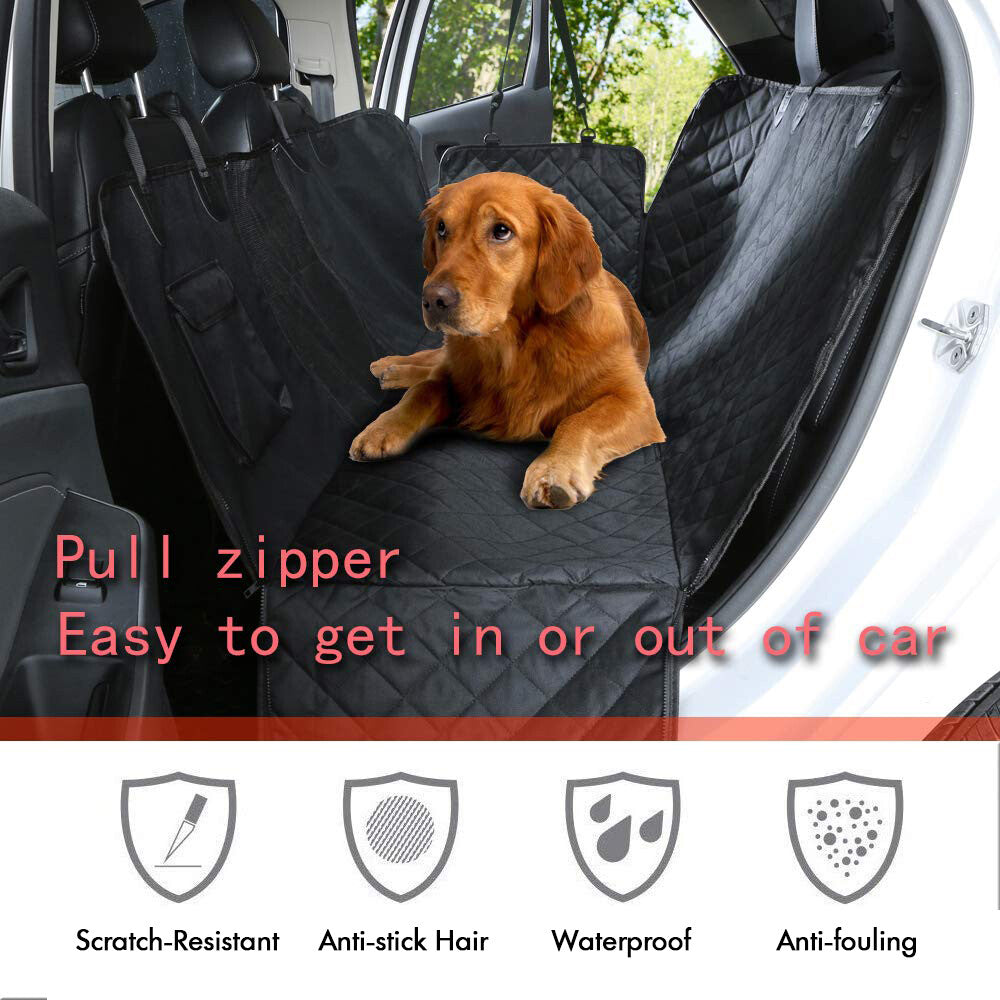 The Oz Bargains Shop™ PetRide Deluxe – Premium Waterproof Car Seat Hammock | Non-Slip Back Seat Protector for Cats & Dogs