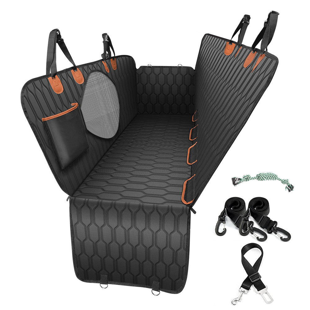 The Oz Bargains Shop™ PetRide Deluxe – Premium Waterproof Car Seat Hammock | Non-Slip Back Seat Protector for Cats & Dogs