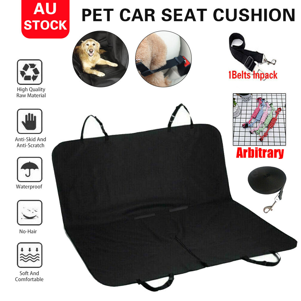 The Oz Bargains Shop™ PetRide Deluxe – Premium Waterproof Car Seat Hammock | Non-Slip Back Seat Protector for Cats & Dogs