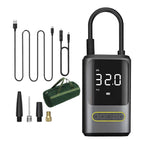 The Oz Bargains Shop™ AirGo Pro – Digital Mini Cordless Tyre Inflator | Portable Air Pump for Car, Bike & Sports Balls