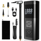 The Oz Bargains Shop™ PowerAir Max – 8000mAh Cordless Tyre Inflator | Rechargeable Electric Air Pump for Car, Bike & Motorcycle