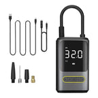 The Oz Bargains Shop™ AirGo Pro – Digital Mini Cordless Tyre Inflator | Portable Air Pump for Car, Bike & Sports Balls