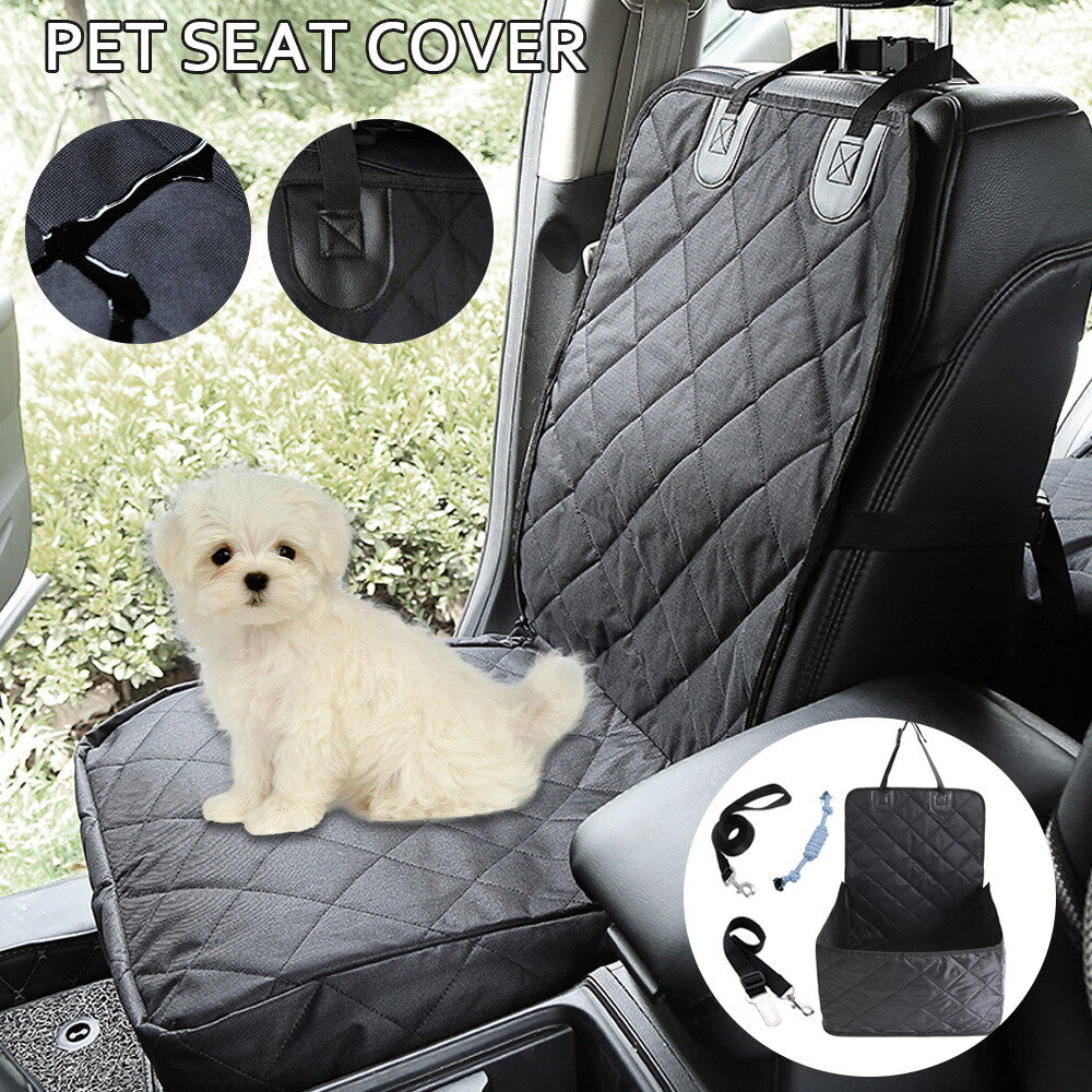 The Oz Bargains Shop™ PetRide Deluxe – Premium Waterproof Car Seat Hammock | Non-Slip Back Seat Protector for Cats & Dogs